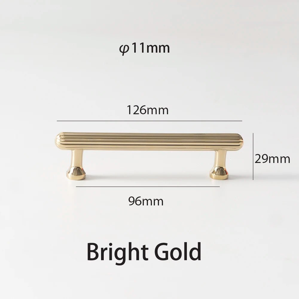 Nordic Style Brass Drawer Knob with Triple Finish