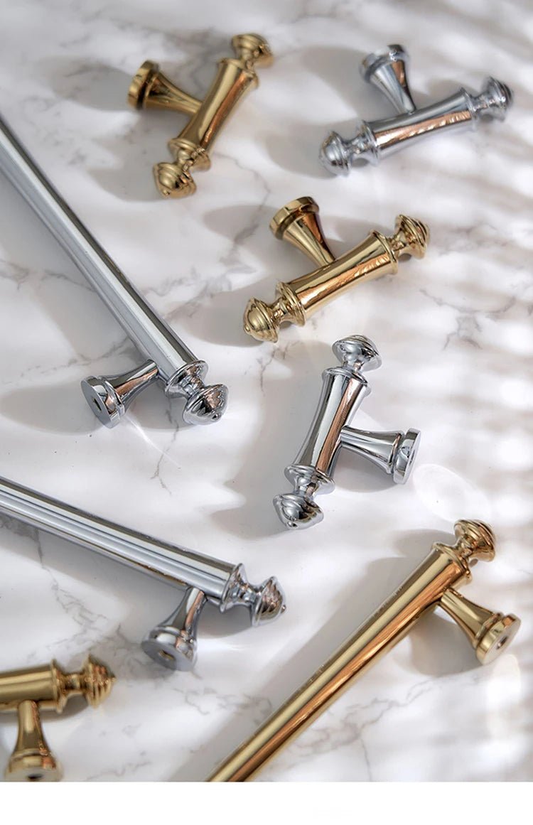 Solid Brass T-Bar Pull – Modern Cabinet Handle