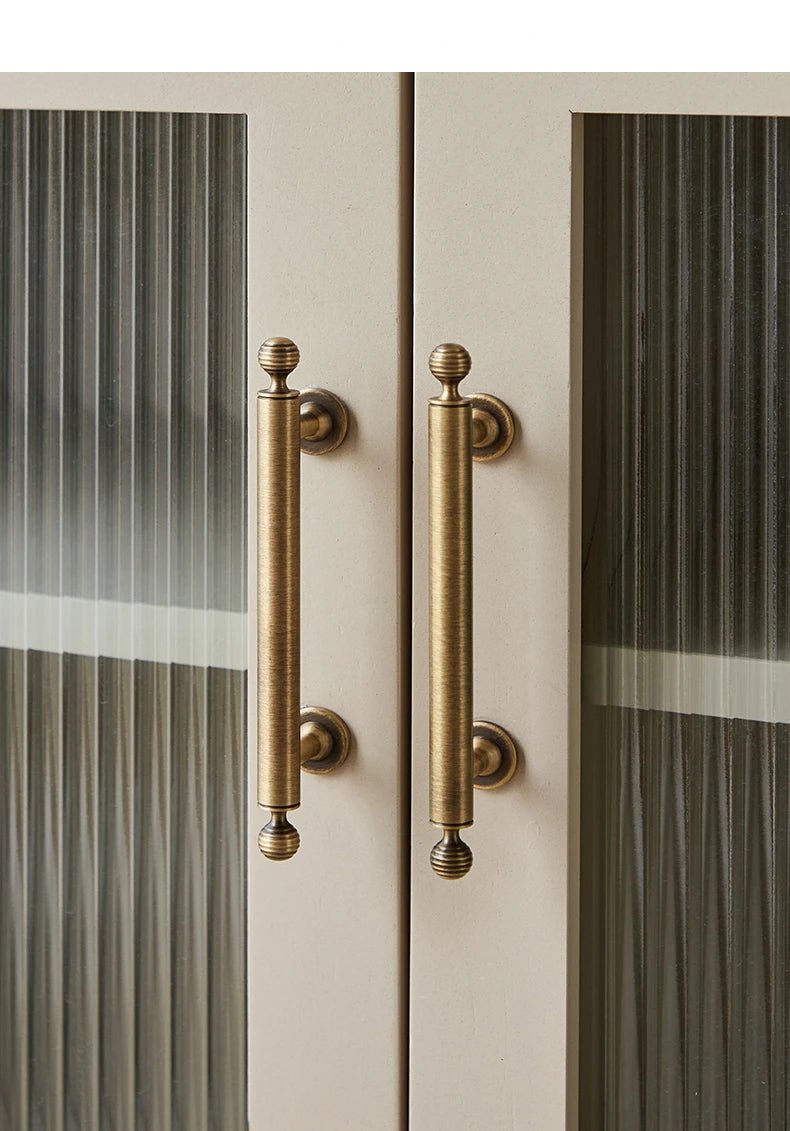 Elegant Vintage Bronze Brass Knobs – 6.3 Inch Round Pull Handles