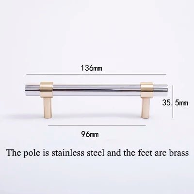 Long Silver Cabinet Handle – 10.78" Stainless Steel