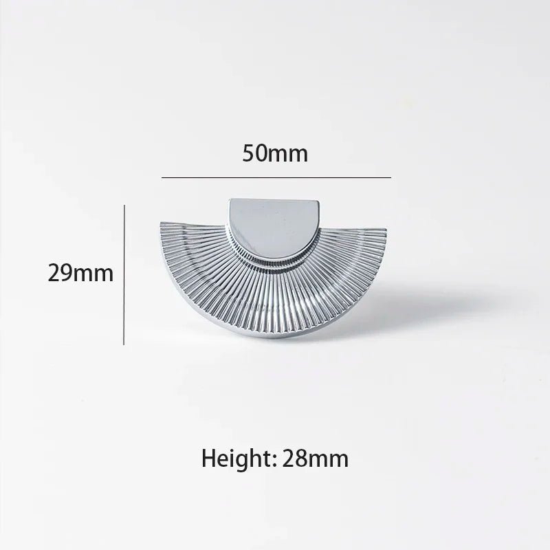 Classic Brass Drawer Handle with Fan Design