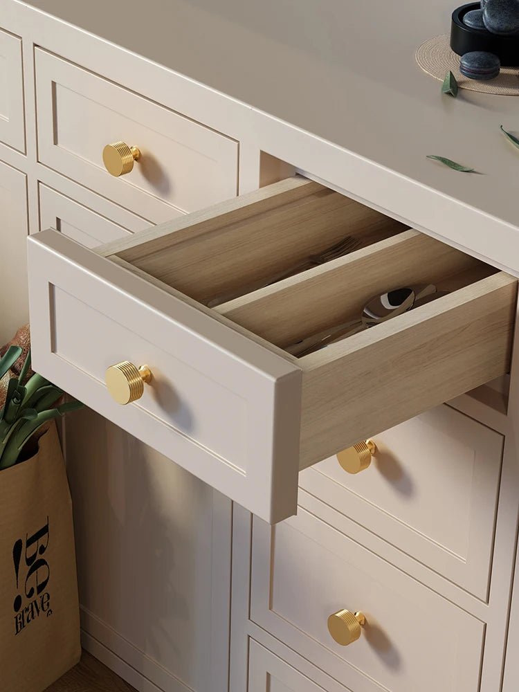 Nordic Wooden Cabinet Knob – Oval Single Hole Pull