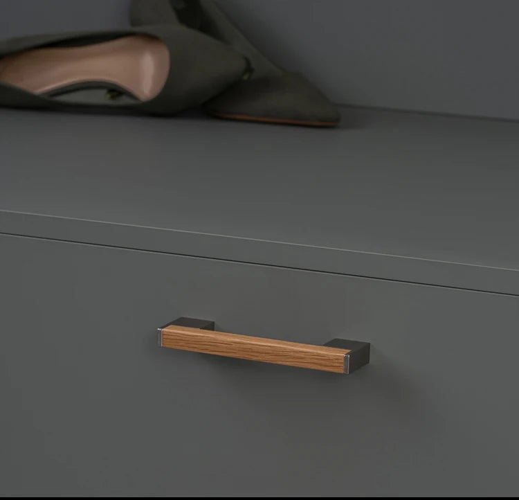 Elegant White Oak Wood Cabinet Pull – Modern Kitchen Handle