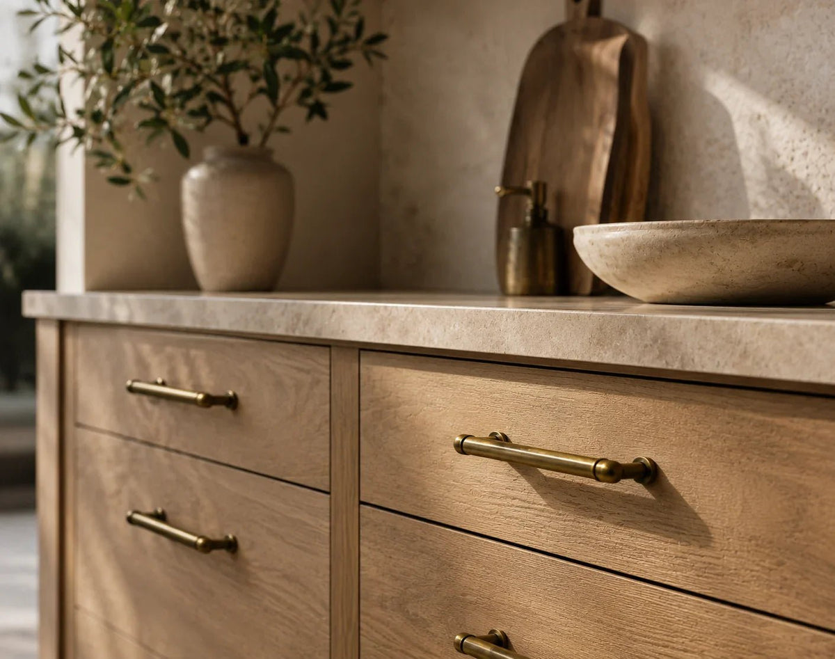 Antique Brass Cabinet Pulls