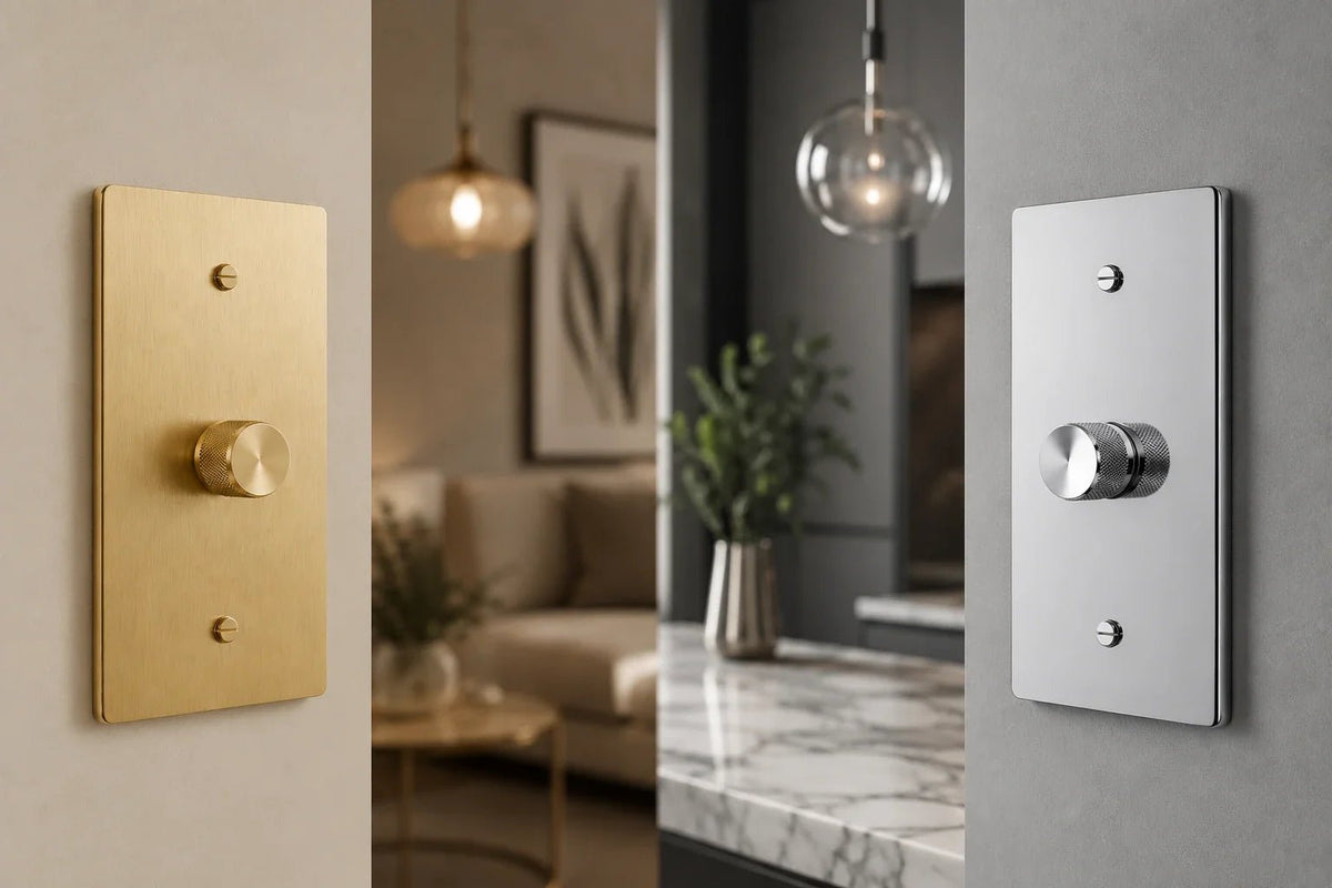 Brass vs Chrome Light Switches: A Finish Comparison That Actually Matters