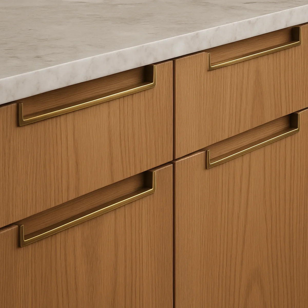 Integrated brass handles plateprestige