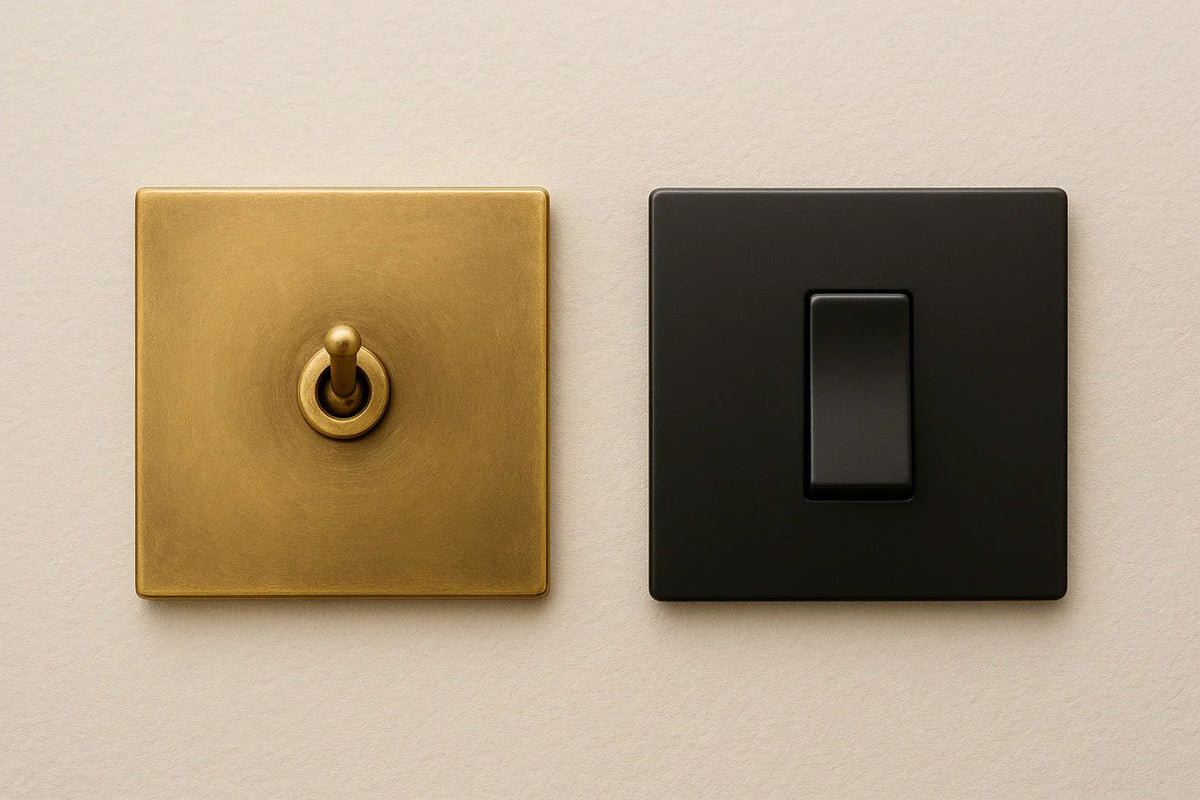 Brass Light Switch vs. Black Light Switch: Which Fits Your Style?