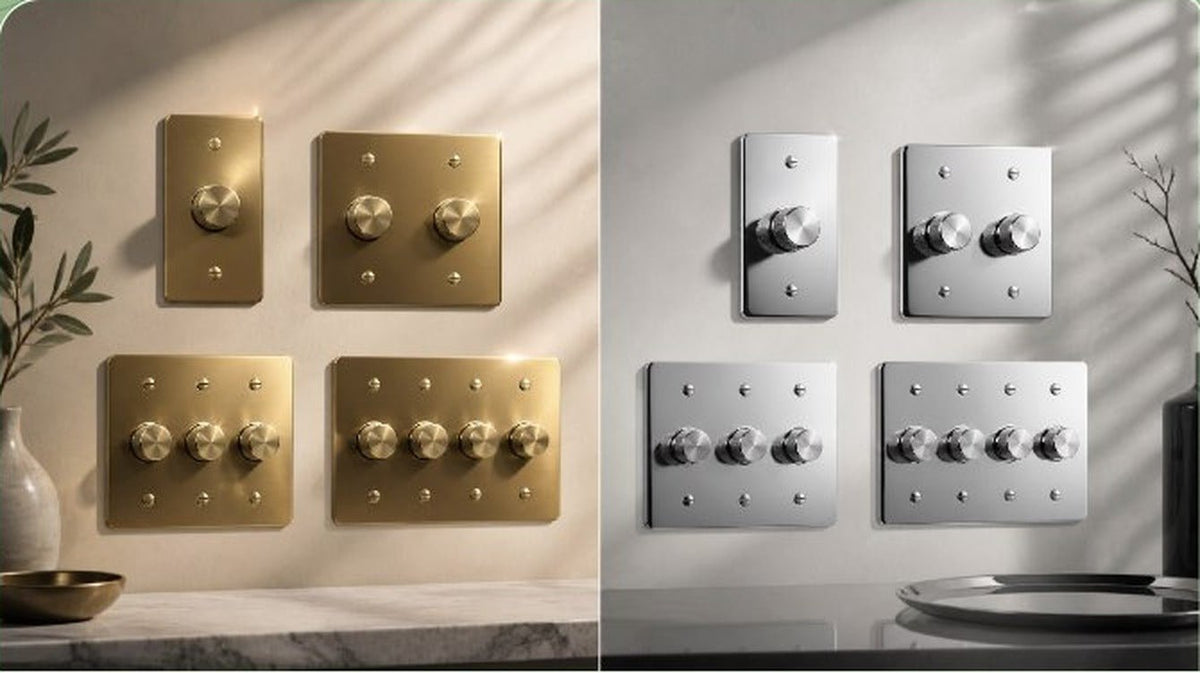 Brass vs Chrome Light Switches: A Finish Comparison That Actually Matters