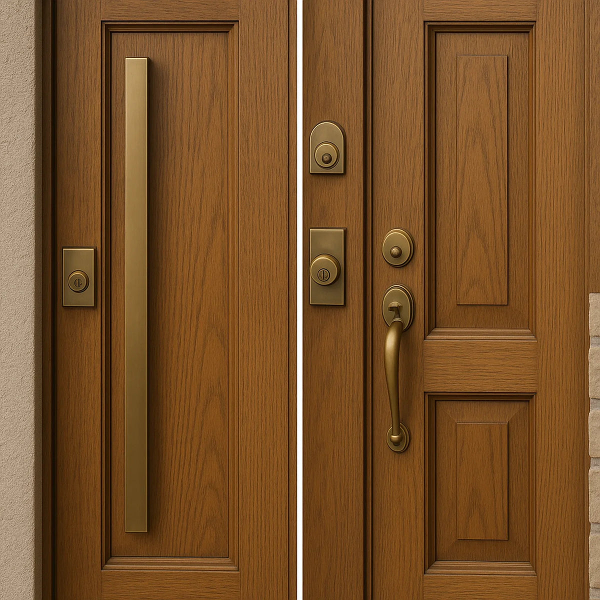 Front Door Hardware Guide: Long Door Handles vs. Traditional Pulls