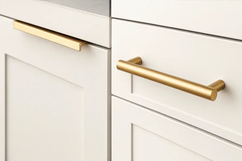 plate prestige Edge  pulls vs Large Cabinet pulls