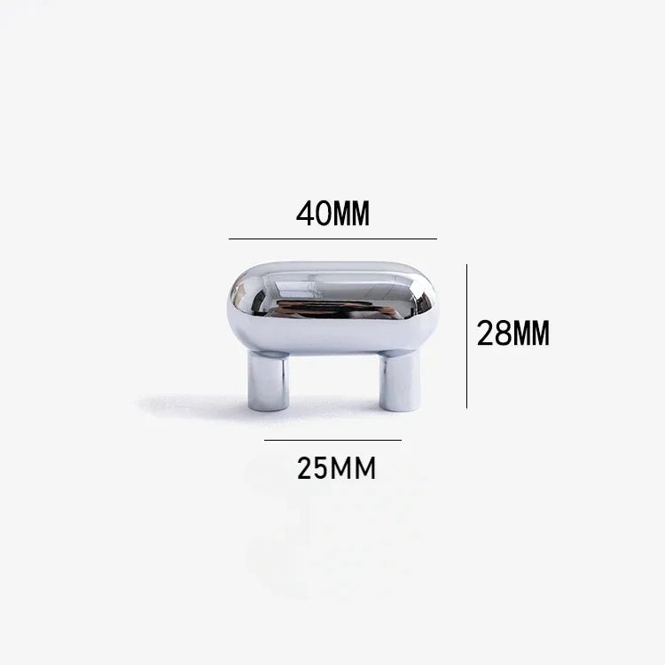 1 Inch Hole Chrome Handle - Modern Cabinet Pull