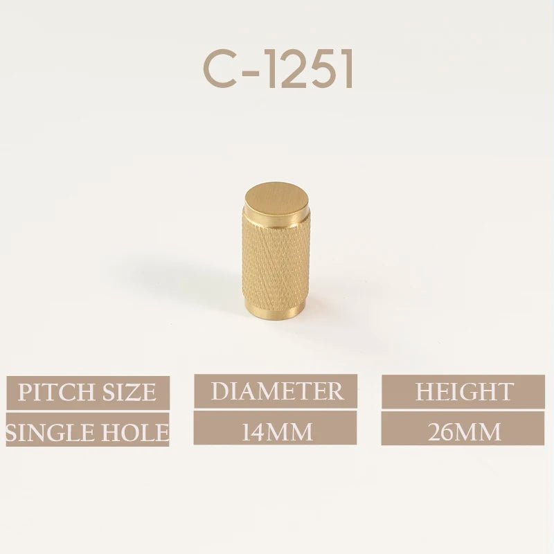 14.4" T-Bar Handle – Knurled Gold Finish  