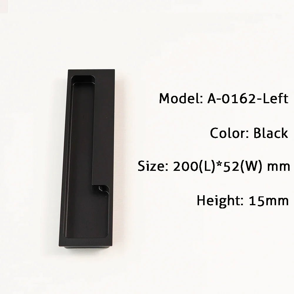 15.75" Sliding Cabinet Pull – Minimalist Black Design  