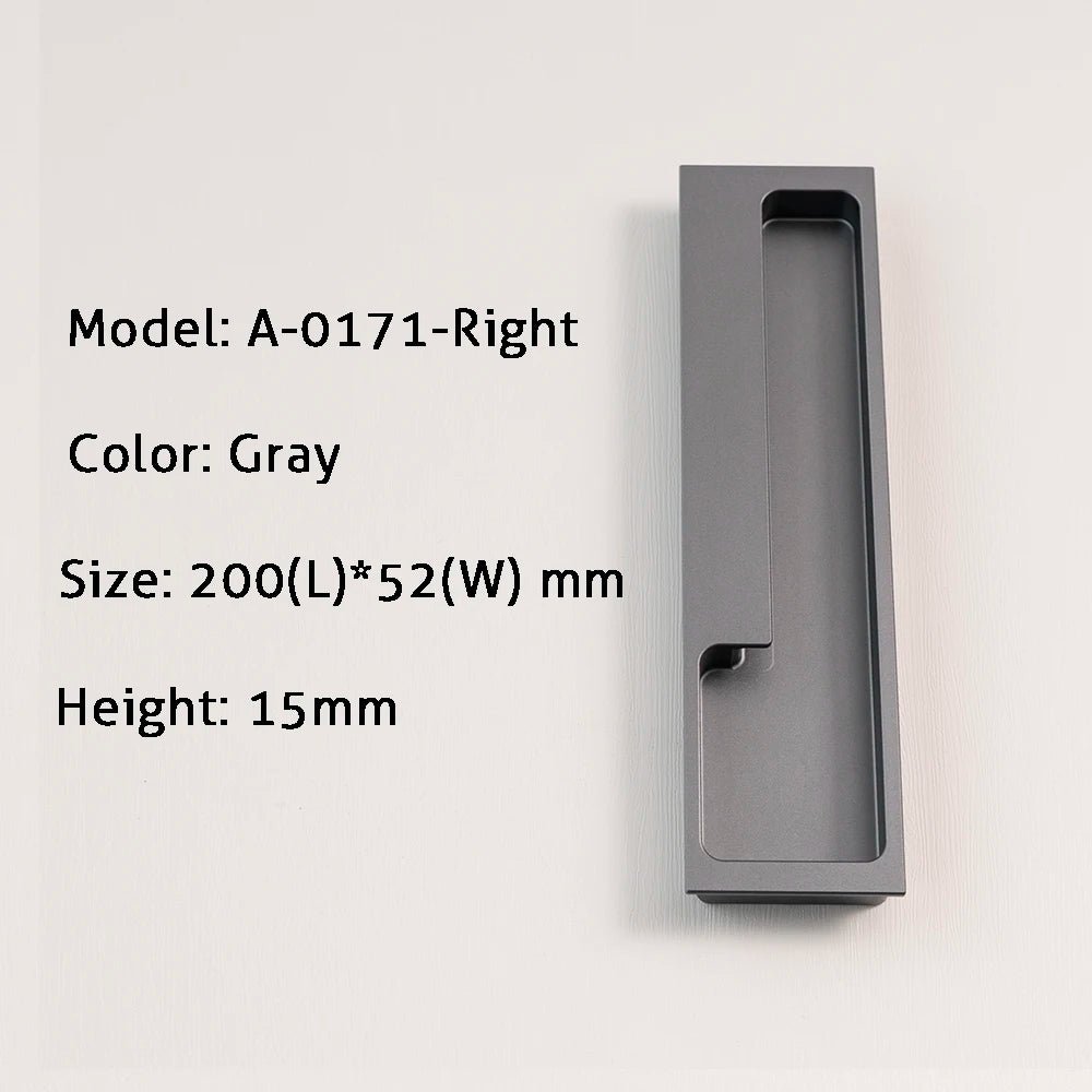 15.75 Inch Black Concealed Handle – Door Hardware  