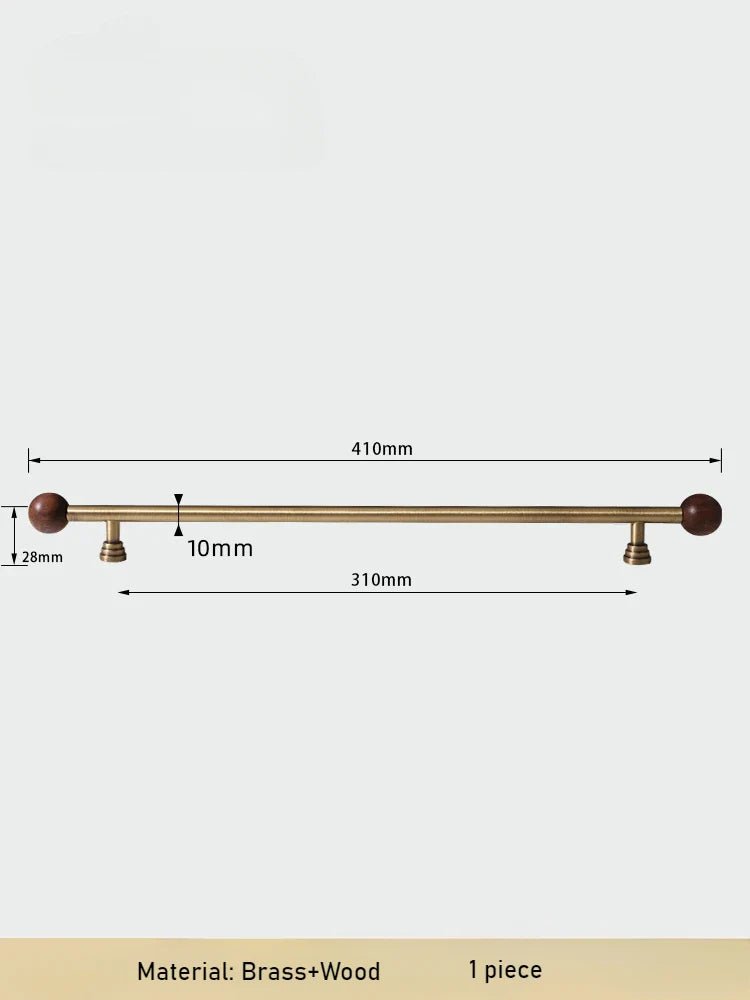 Traditional Brass Appliance Pull – 16" Cabinet Handle  