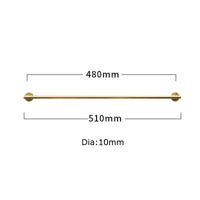 Brushed Brass T-Bar Handle – 20-Inch Cabinet Pull  