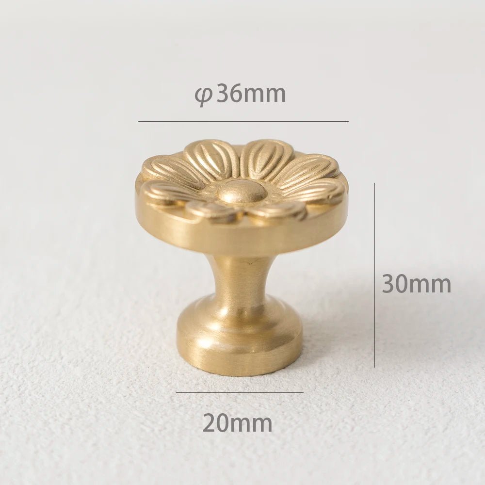 3.8" European Brass Pull – Gold Cabinet Handle