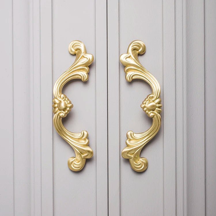 3.8 Inch Brass Cabinet Handle – Vintage European Style