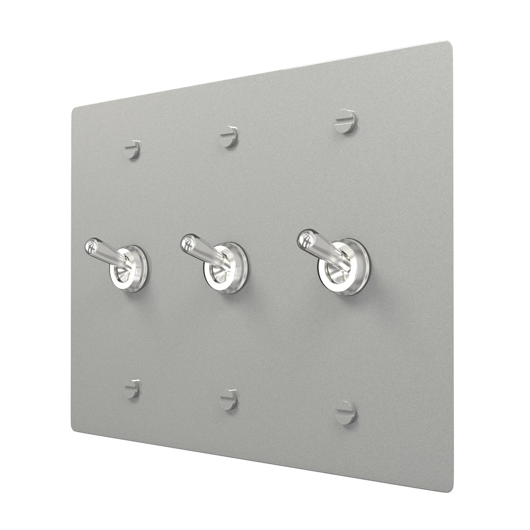 Retro Toggle Plate - Brass Wall Control