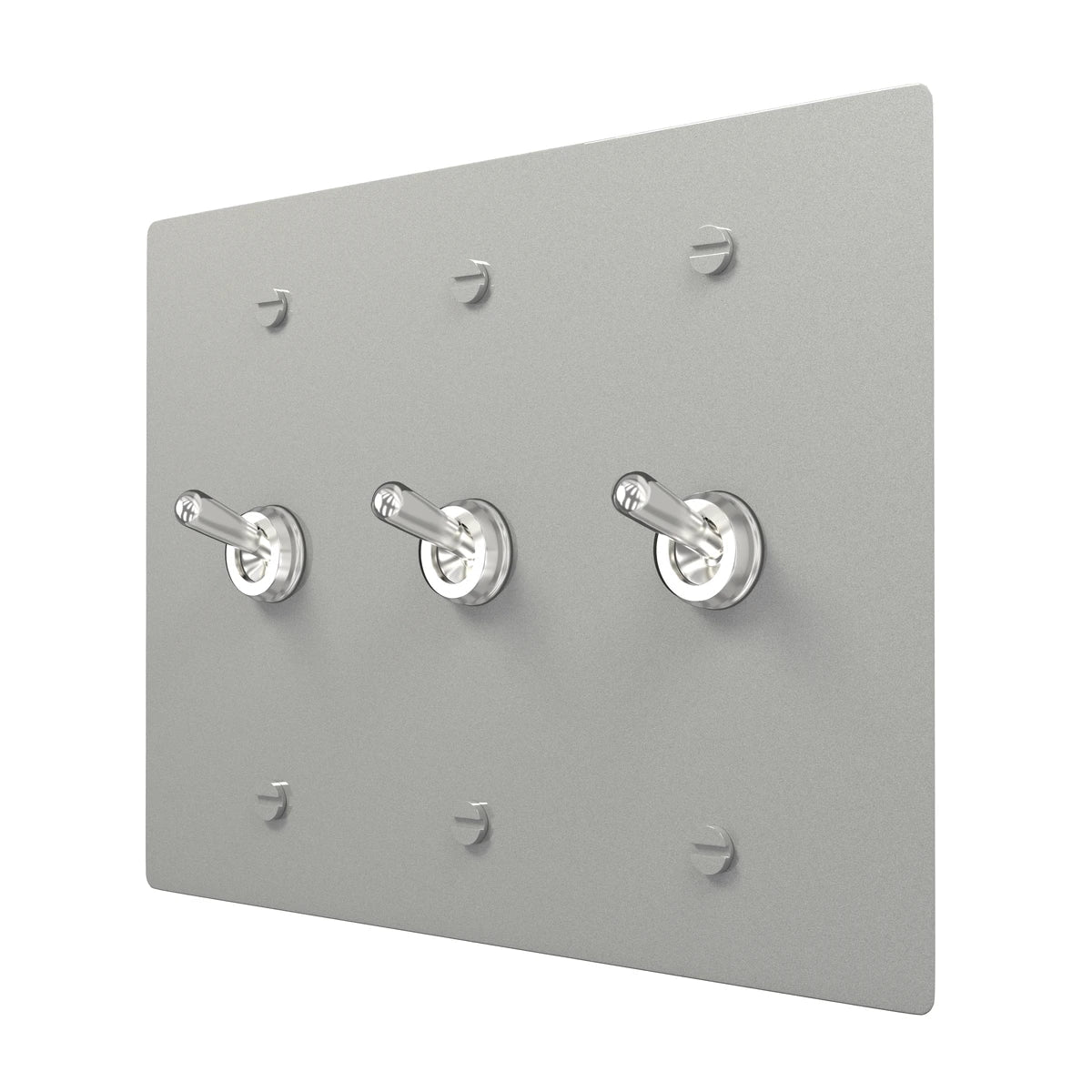 Retro Toggle Plate - Brass Wall Control
