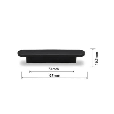 5" Modern Black Matte Zinc Handles – Cabinet Pulls for Stylish Design