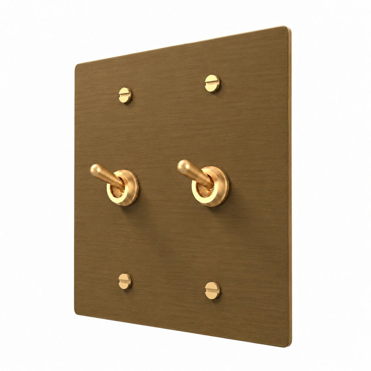 PlatePrestige Retro Toggle Switch 2-Gang