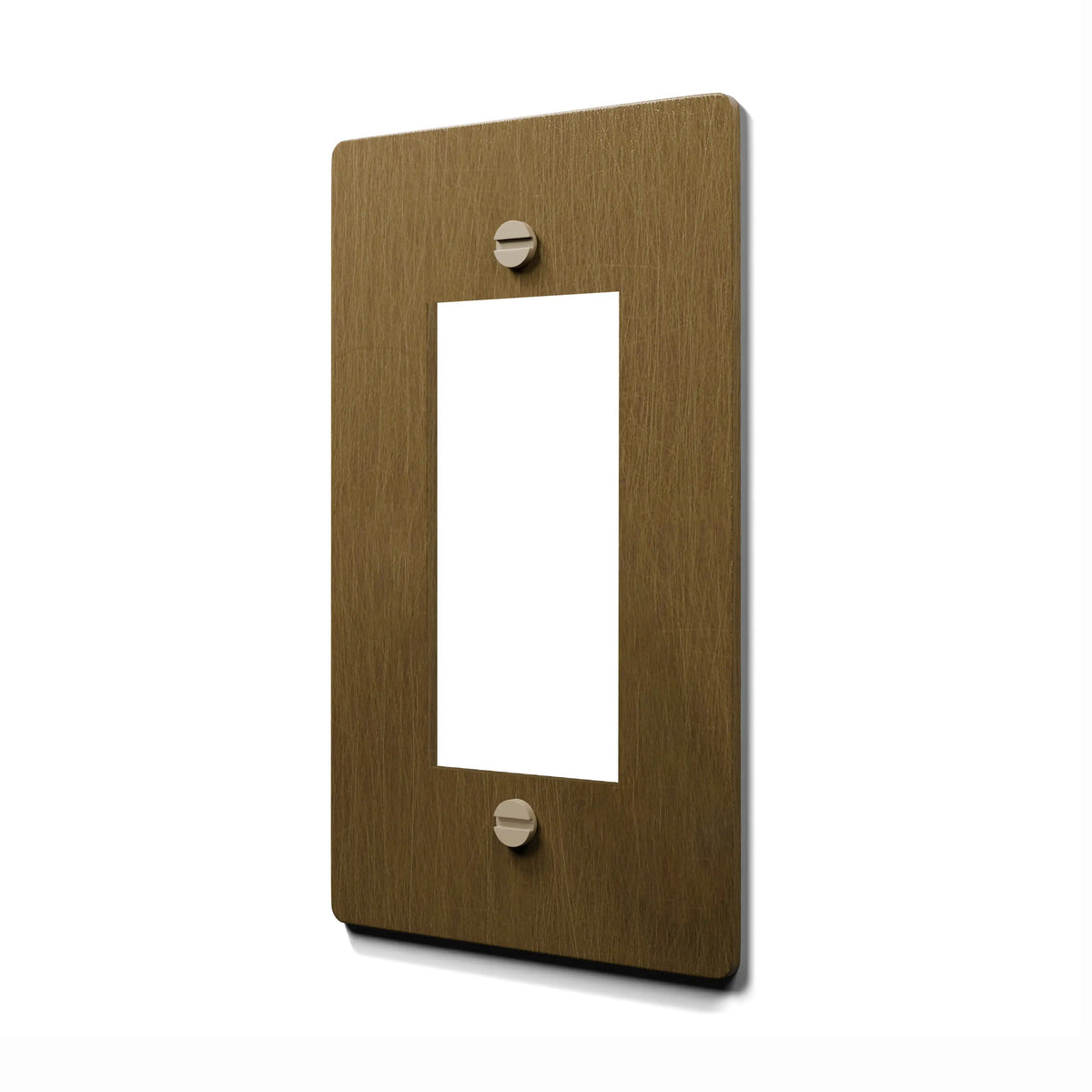 Brass Decora Switch Plate - Classic GFCI Design Cover Plate