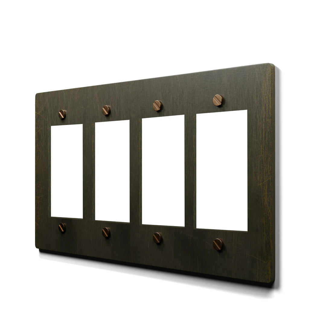 Brass Decora & GFCI Wall Plate – 1 to 5 Gang – Multiple Finishes