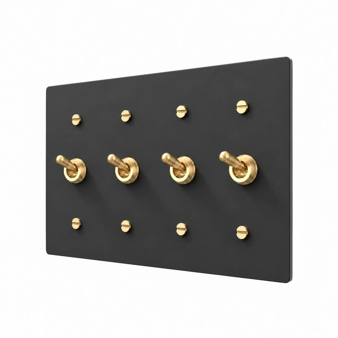 4 gang retro toggle switch