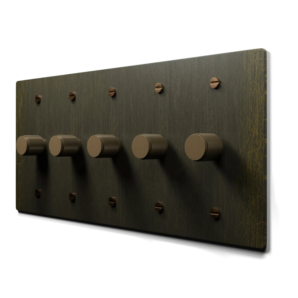 Brass Dimmer Switch – 1 to 5 Gang Options