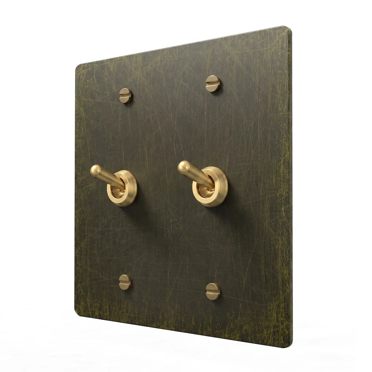 PlatePrestige Retro Toggle Switch 2-Gang