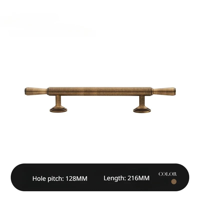 Sleek Retro Brass Handles – T-Bar Pulls for Furniture and Cabinets