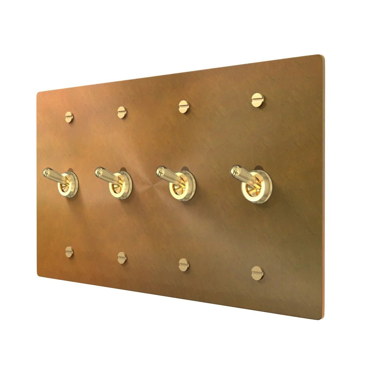 Brass Toggle Wall Plate - Vintage Design