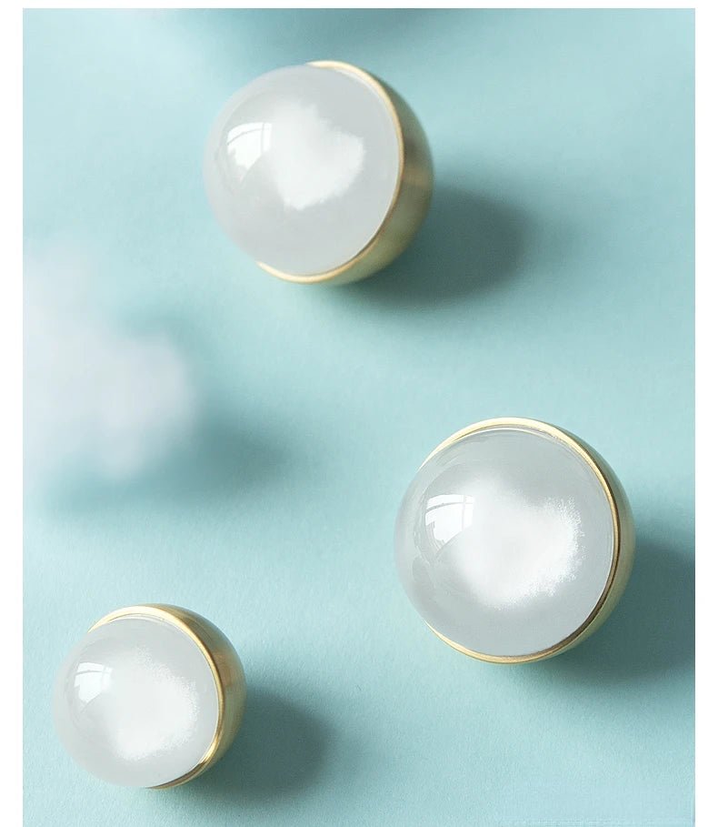 High-Quality Acrylic & Brass Ball Knobs – Modern Drawer Pulls