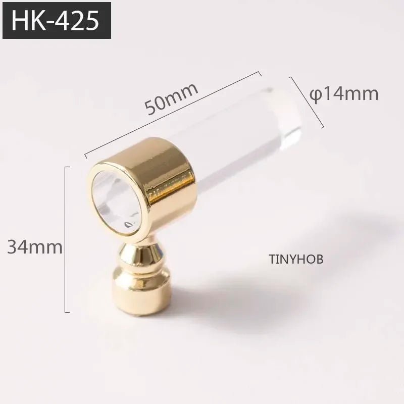 Contemporary Acrylic Wall Hook – Brass Key Hanger for Functional Decor
