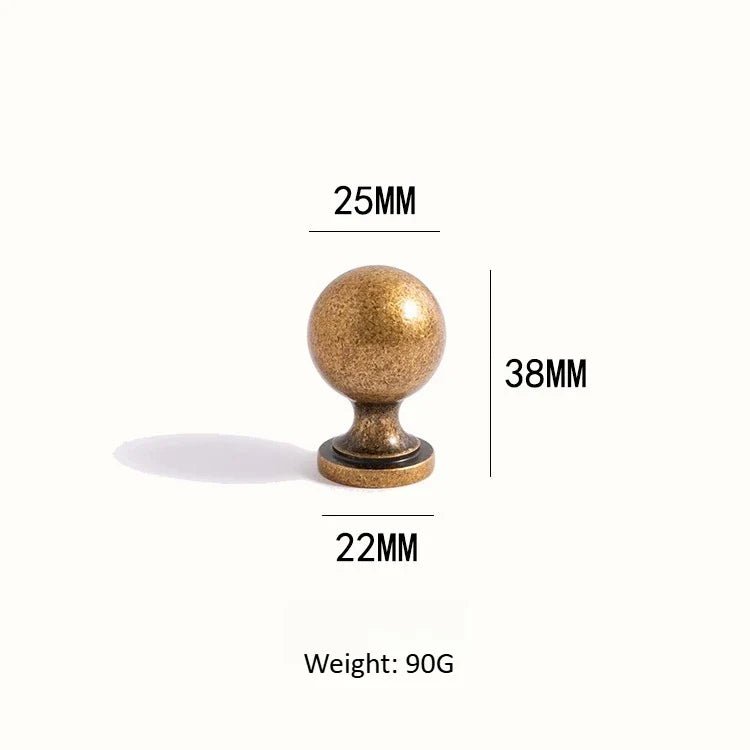 Contemporary Antique Brass Cabinet Handles – Vintage Bronze Drawer Pulls