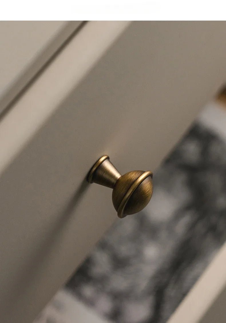 Elegant Brass Wardrobe Handle – Antique Finish