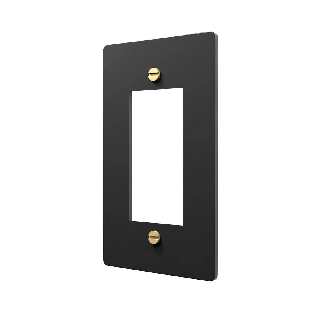 Brass GFCI Light Switch Plate - Modern Style