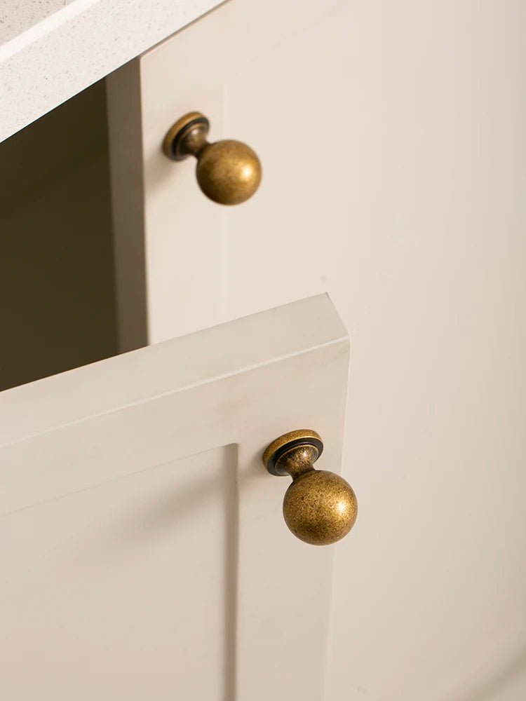 Sleek Antique Brass Handles – Vintage Bronze Drawer Pulls for Cabinets