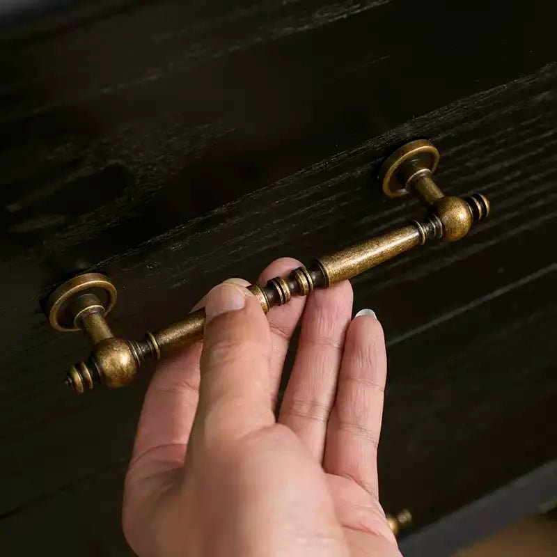 Antique Bronze Brass Handles – Vintage Cabinet Pulls
