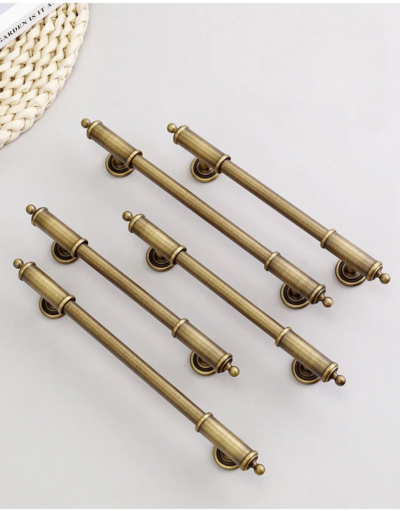 Antique Bronze European Style Drawer Knobs – Brass Pull Design
