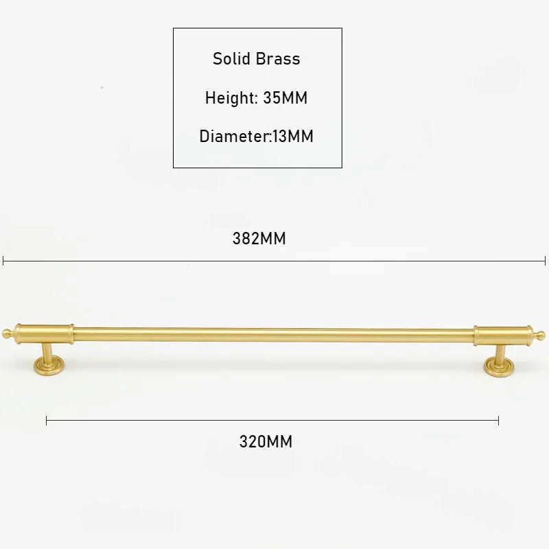 European Style Brass Pull for Antique Bronze Long Drawer Knobs