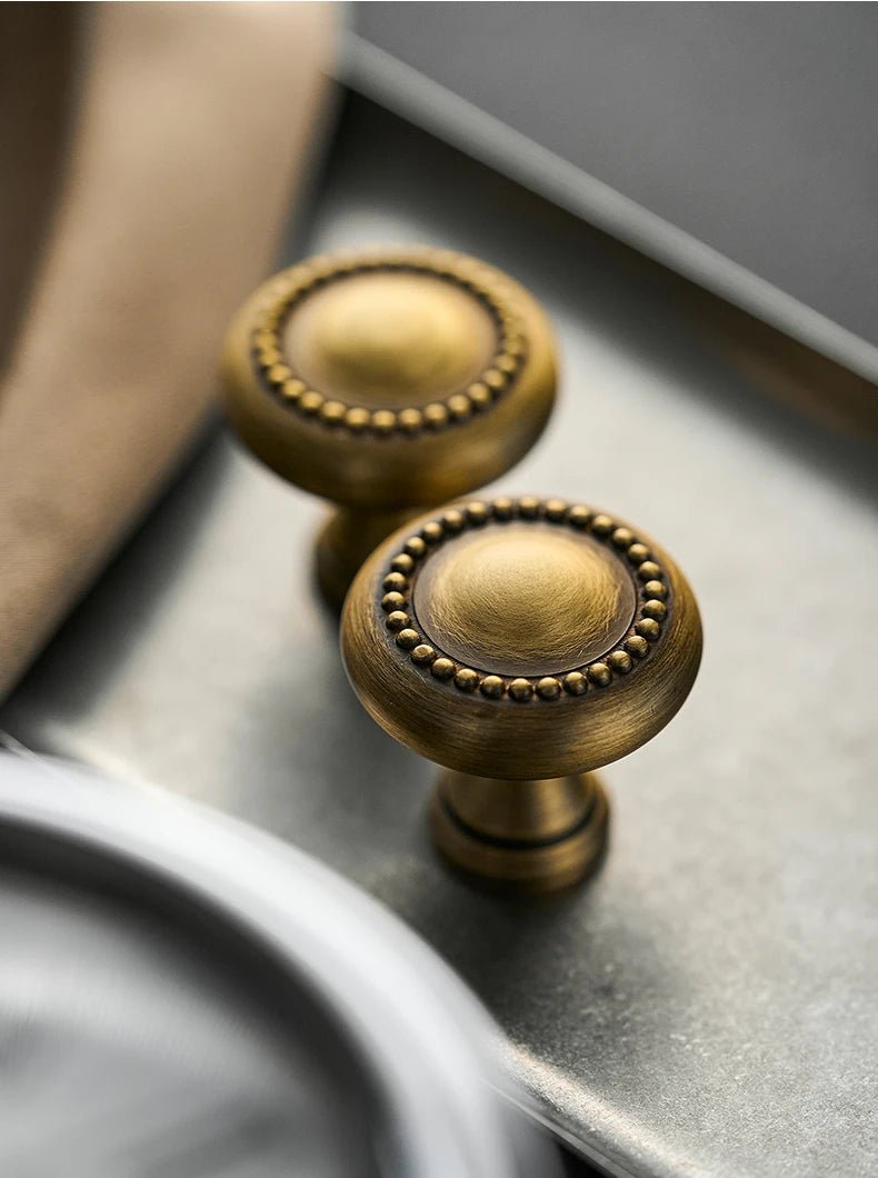 Antique Bronze Handles - Vintage Cabinet Pulls