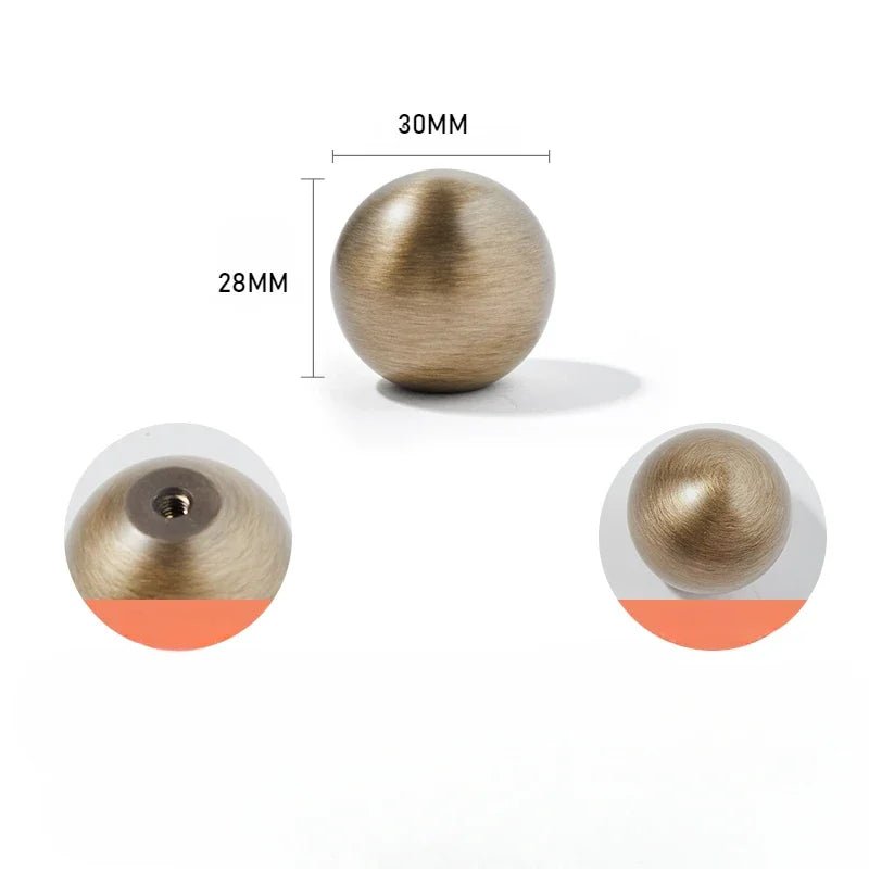 Classic Round Bronze Knob – Cabinet Drawer Handle  