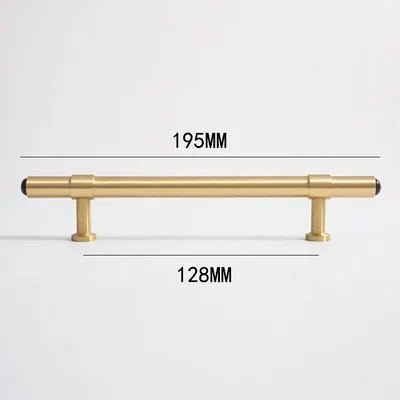 Natural Agate Stone Pull – Gold Brass Cabinet Handle  