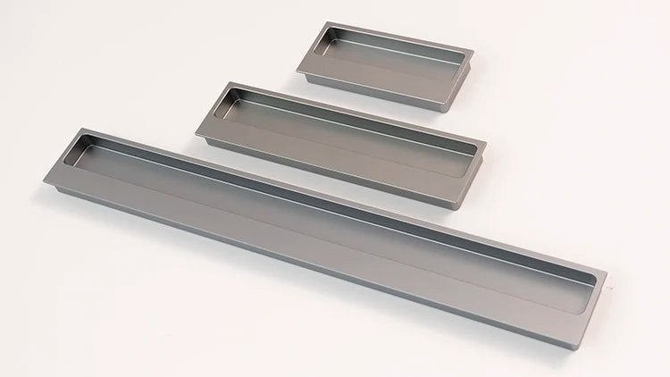 Black Sliding Cabinet Handle – 15.75" Hidden Pull  