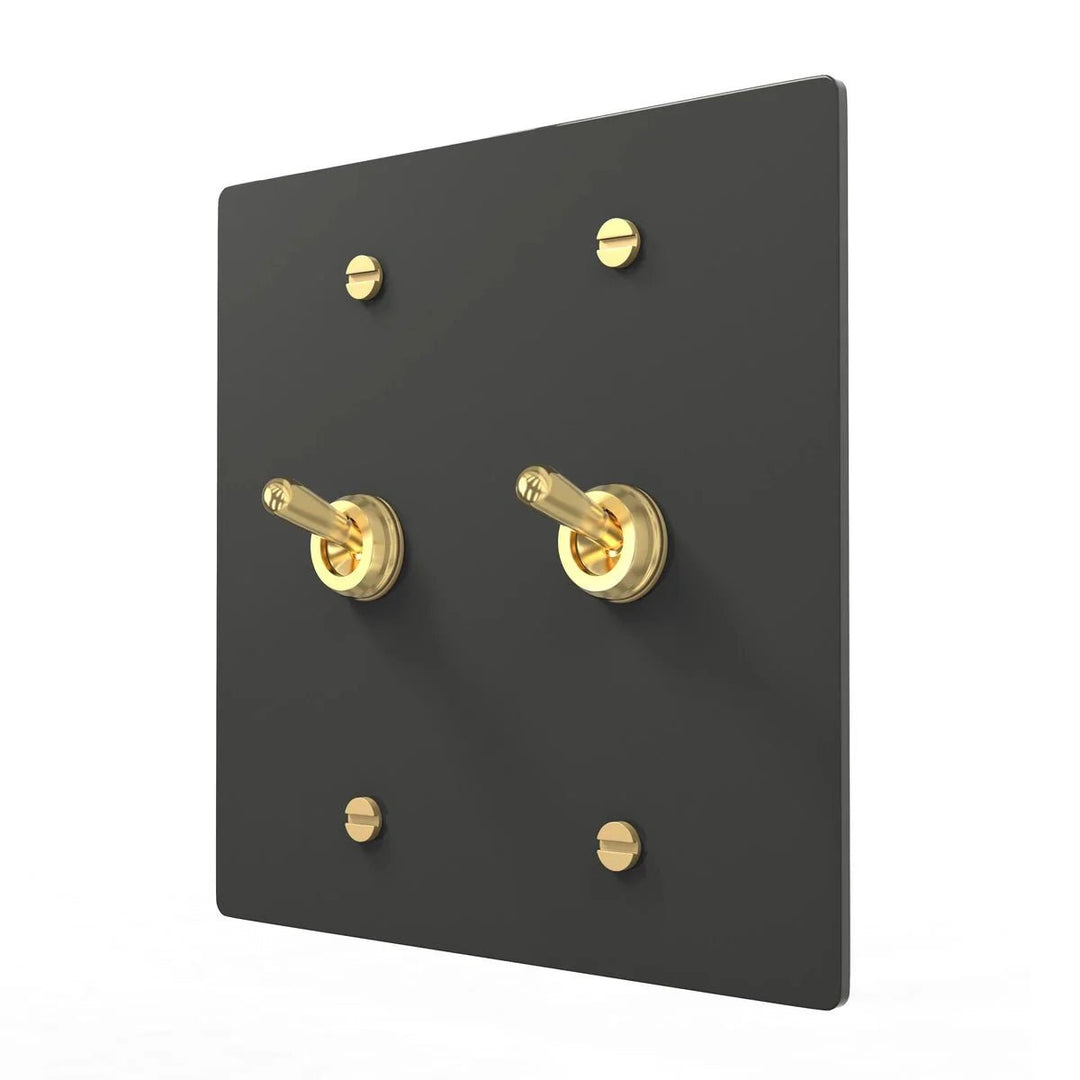Traditional Brass Switch - Retro Toggle Accent