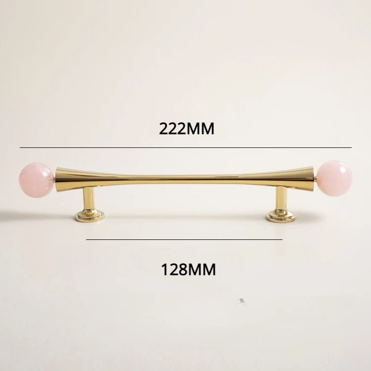 Luxury Rose Crystal Knob – French Drawer Handle  