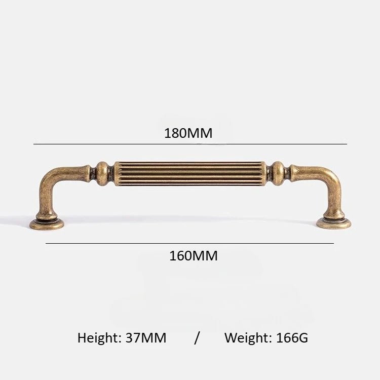 Vintage Brass Pull - Elegant Cabinet Handle