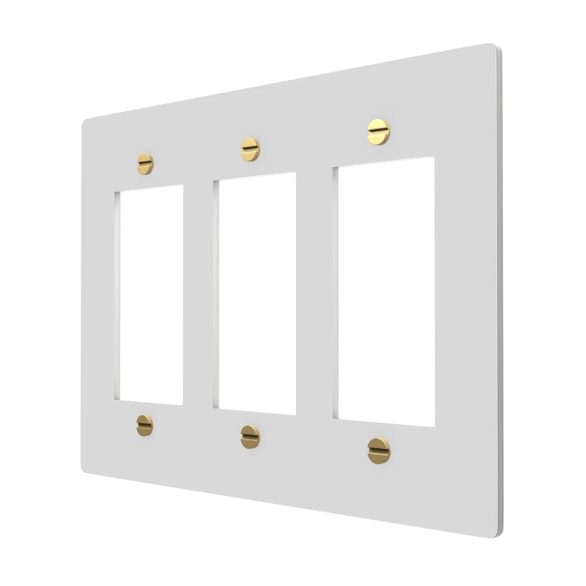 Brass Cover Plate - Modern GFCI Style